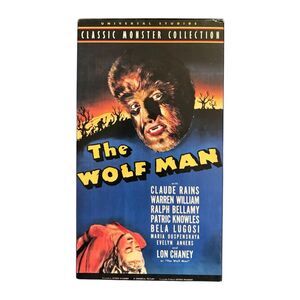 The Wolf Man VHS Universal Studios Classic Monster Collection Lon Chaney